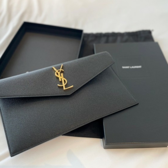 SOLD YSL SAINT LAURENT UPTOWN CLUTCH - Picture 3 of 7